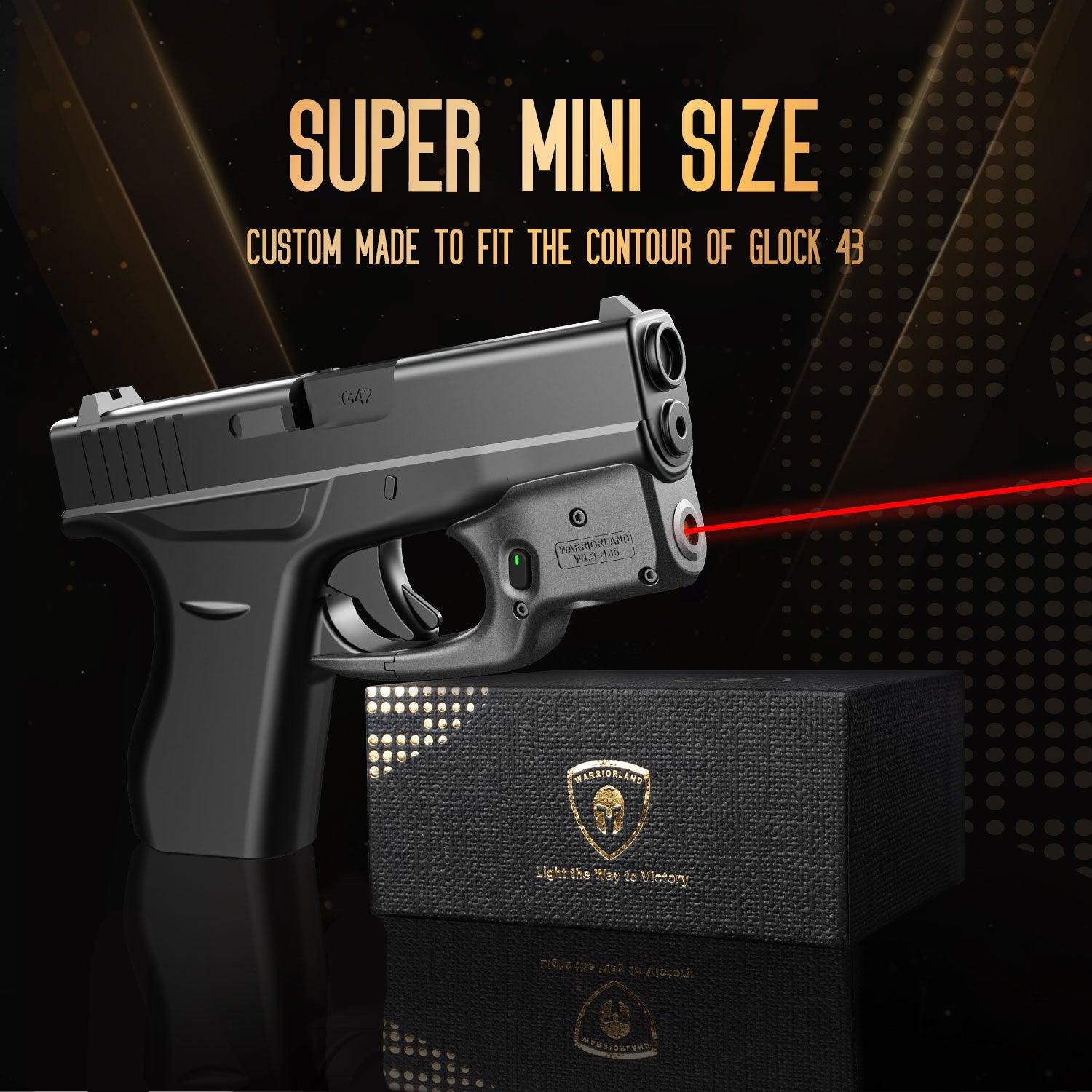 Red Laser Sight Tailored Fit G42 / G43 / G43X / G48, Ultra Compact G43 Beam Sight, Gun Sight with Ambidextrous On/Off Switch & Power Indicator, WLS-105|WARRIORLAND - WARRIORLAND