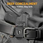 WARRIORLAND IWB Kydex Holster Compatible with Sig P365-XMACRO, Inside Waistband Appendix Conceal Carry, with Claw & Adj. Retention & Cant, Right Hand - WARRIORLAND