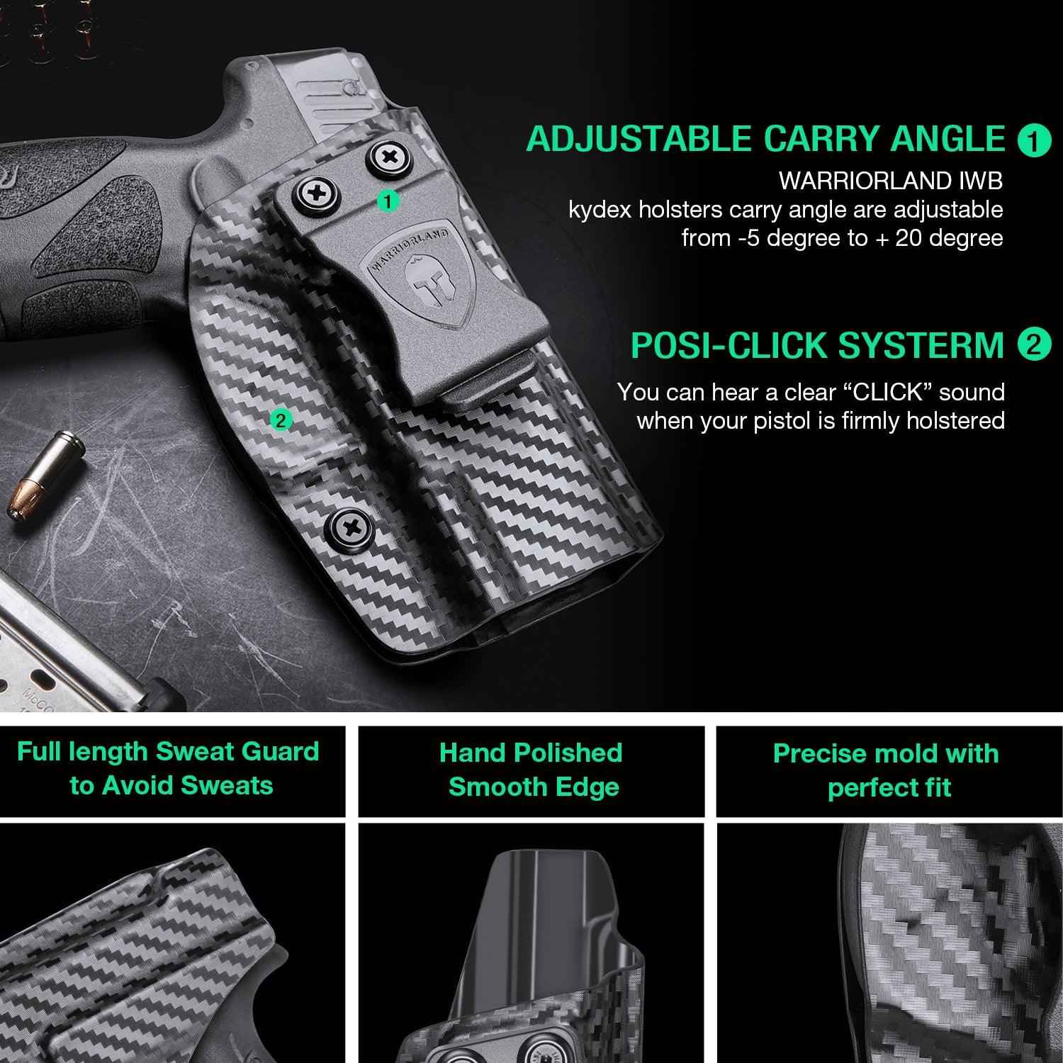Carbon Fiber Kydex Holster for Taurus G2C G3C Millennium PT111 G2 PT140  9mm | WARRIORLAND