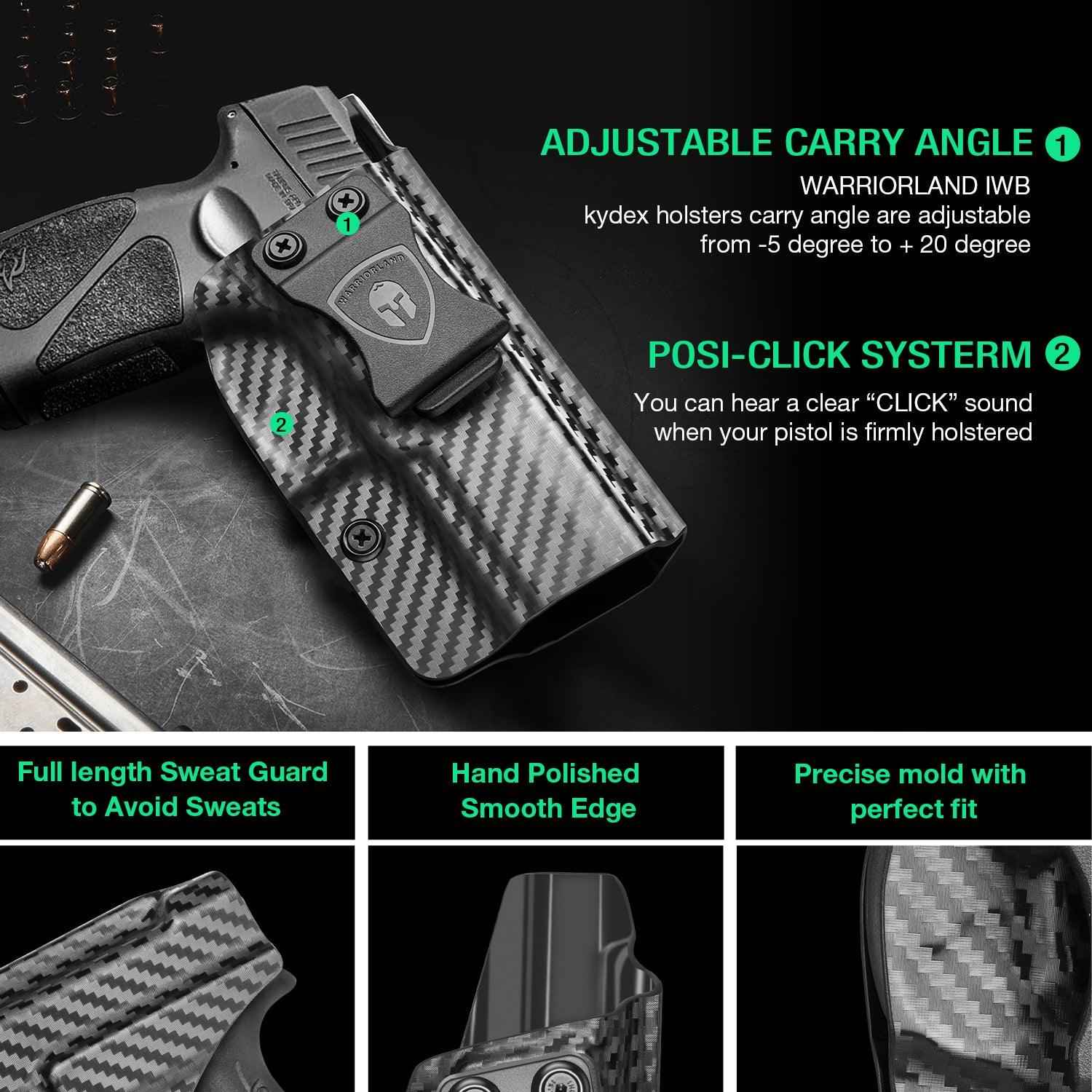 Taurus G3 IWB Holster Carbon Fiber Kydex | WARRIORLAND