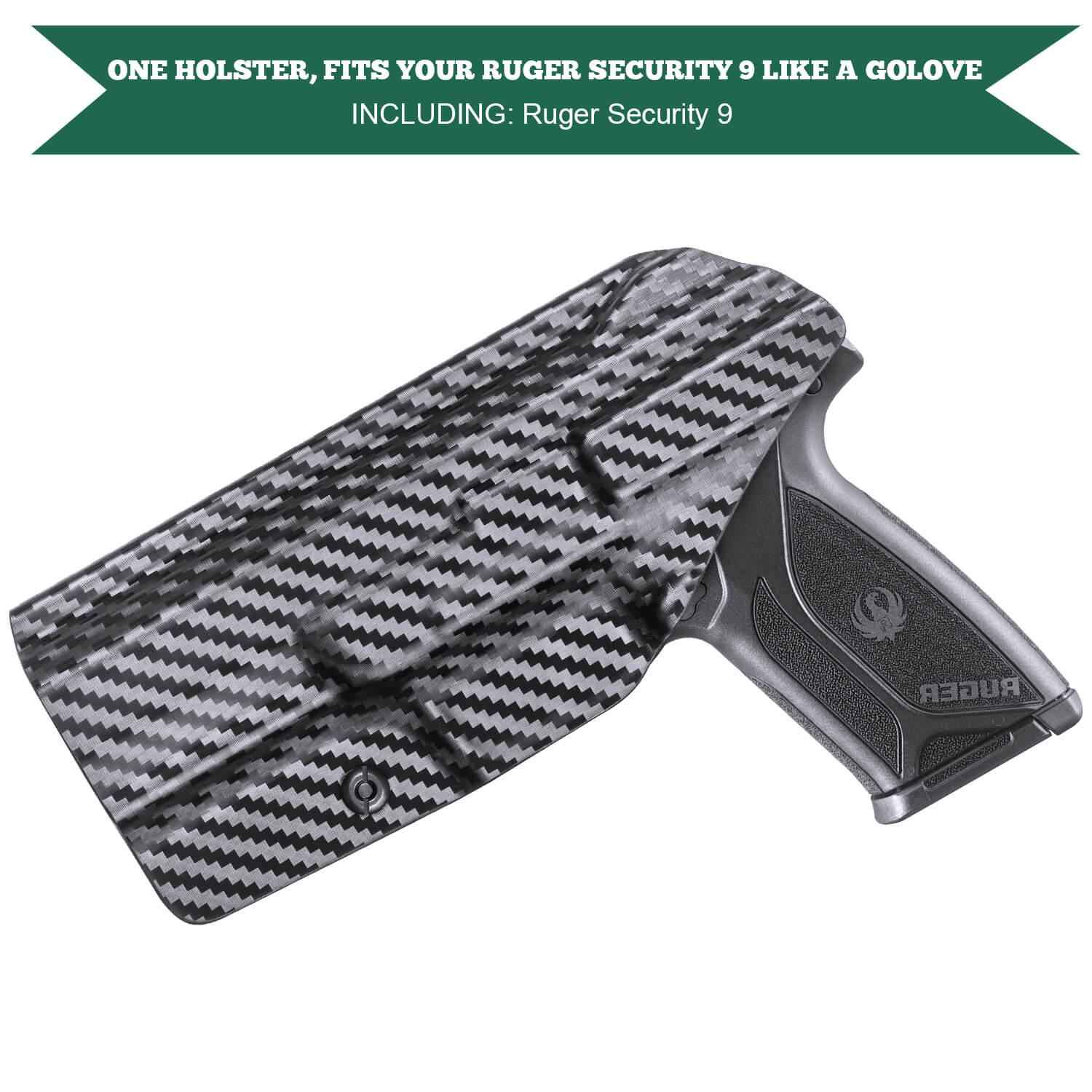 Ruger Security 9mm Compact Holster IWB Carbon Fiber Kydex | WARRIORLAND