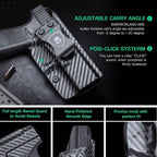 Glock Inside Waistband Holster for Gen 4 5 19X 44 45 - WARRIORLAND Carbon Fiber Kydex IWB Holster