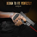 Red Laser Sight Designed to Fit Glock 48 with Holster Combo, Red Beam Sight with Power Indicator, Custom-Made IWB Kydex Holster Right Hand, WLS-105 w/ G48 Holster - WARRIORLAND