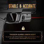 WARRIORLAND Red Laser Sight Tailored Fit P365X Macro Beam Sight, Trigger Guard Laser with Ambidextrous On/Off Switch & Power Indicator, WLS-109 - WARRIORLAND
