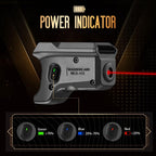 WARRIORLAND Red Laser Light and Holster Combo, Fit for P320 Compact & M18 & Full-Size & M17 - Compac Trigger Laser with Battery Indicator, Right-Hand IWB Concealed Carry Kydex Holster, WLS-112-HW1 - WARRIORLAND