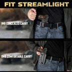 WARRIORLAND IWB Kydex Holster w/Claw & Optics Cut Compatible with Makarov MP Pistol, Inside Waistband Concealed Carry Holster, Adj. Retention & Cant, Right Hand - WARRIORLAND