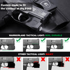 WARRIORLAND Mini Gun Light Compatible with Sig Sauer P365 / P365X / P365 XL Pistol, 150 Lumens Sig P365 Handgun Light, Rail Mount LED Tactical Flashlight P365 SL-1 - WARRIORLAND