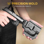 WARRIORLAND Pistol Light Laser & Holster Fit for Sig P365-XMACRO, Compact 150-Lumen Trigger Mounted Tactical Weapon Light with GreenLaser White LED Flashlight & IWB Holster, Power Indicator - WARRIORLAND