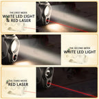 WARRIORLAND SLL-105 Pistol Light Laser & Holster Fit for Glock 48 (No Rail Version), Compact 150-Lumen Trigger Mounted Tactical Weapon Light with Red Laser White LED & IWB Holster, Power Indicator