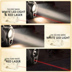 WARRIORLAND Pistol Light Laser Combo Fits Glock 42/43/43X/48 (No Rail), Compact 150-Lumen Trigger Mounted Tactical Weapon Light with Red Laser & White LED, Power Indicator & 3 Light Mode, SLL-105 - WARRIORLAND