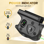 WARRIORLAND Pistol Light Laser Combo Fits Sig Sauer P365/ P365X/ P365XL, Compact 150-Lumen Trigger Mounted Tactical Weapon Light with Green Laser & White LED Flashlight, with Power Indicator, SLL-103G - WARRIORLAND