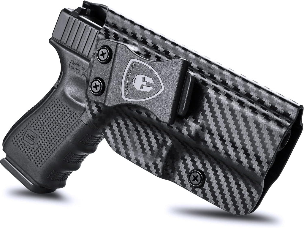 WARRIORLAND Compatible with Glock 17/22/31 Holster, IWB Kydex Holster Fit G17 Gen 1-5/G22 Gen 3-4/G31 Gen 3-5 - Not Fit G22 Gen 5, Inside Waistband Concealed Carry, Adj. Cant & 'Posi-Click' Retention - WARRIORLAND