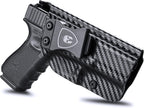 WARRIORLAND Compatible with Glock 17/22/31 Holster, IWB Kydex Holster Fit G17 Gen 1-5/G22 Gen 3-4/G31 Gen 3-5 - Not Fit G22 Gen 5, Inside Waistband Concealed Carry, Adj. Cant & 'Posi-Click' Retention - WARRIORLAND