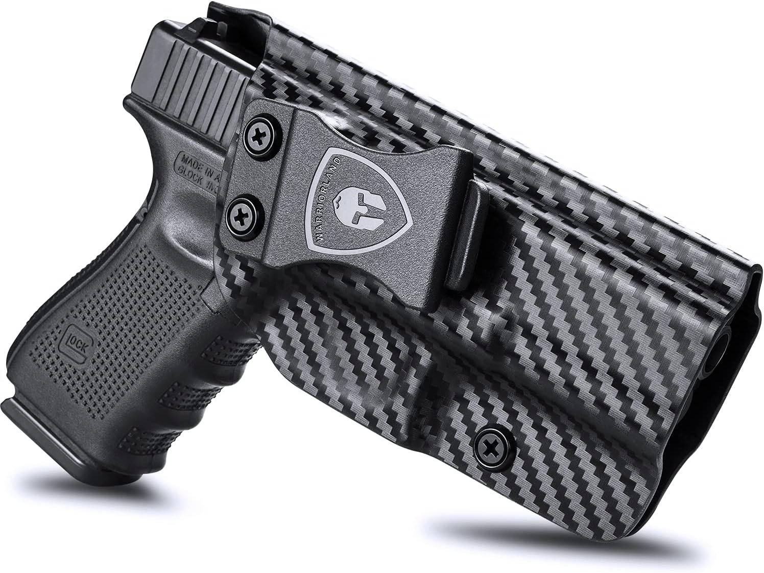 WARRIORLAND Compatible with Glock 17/22/31 Holster, IWB Kydex Holster Fit G17 Gen 1-5/G22 Gen 3-4/G31 Gen 3-5 - Not Fit G22 Gen 5, Inside Waistband Concealed Carry, Adj. Cant & 'Posi-Click' Retention - WARRIORLAND