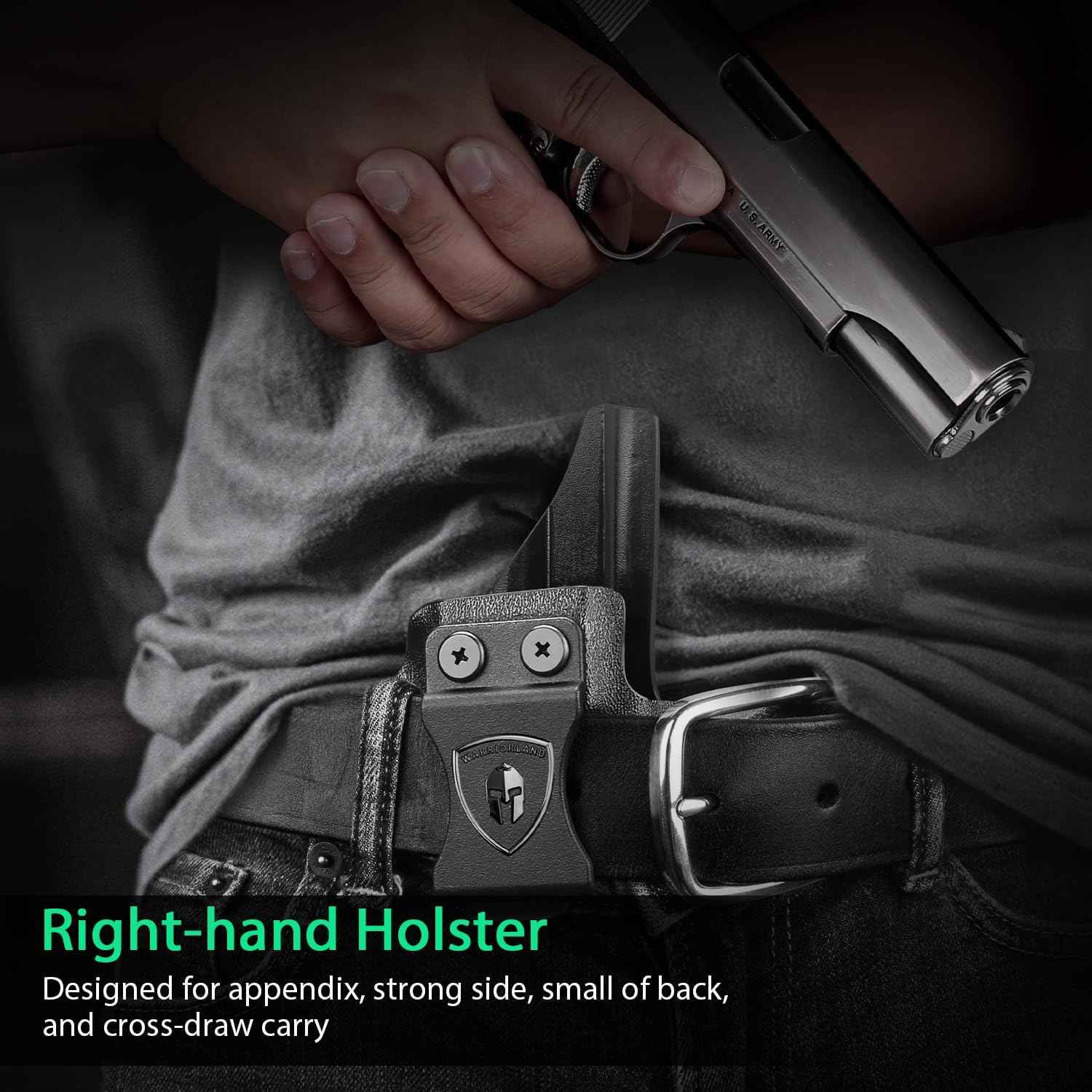 WARRIORLAND IWB Kydex Holster w/Claw & Optic Cut for 5
