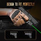 WARRIORLAND Green Laser Sight Fit Smith&Wesson M&P 9mm Shield EZ & M&P 380 Shield EZ, First Green Beam Sight with Power Indicator, S&W M&P Shield 9mm EZ Laser with Ambidextrous On/Off Switch, WLS-159G - WARRIORLAND
