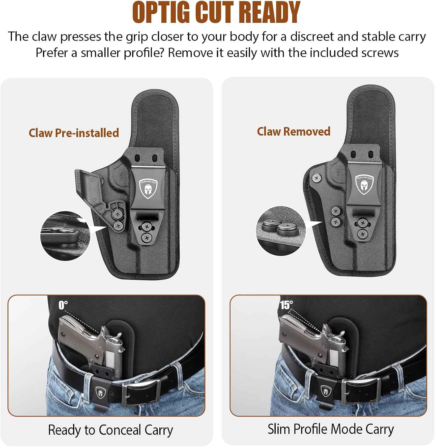 WARRIORLAND IWB Hybrid Holster for 5