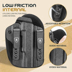 WARRIORLAND IWB Hybrid Kydex&Nylon Gun Holster for Colt 1911 Holster,Fits 1911 5'' No Rail Optics Cut Pistol Holster,Concealed Carry Holster for Men/Wome,Right Hand - WARRIORLAND