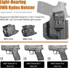 S&W M&P Shield / Shield Plus IWB Kydex Holster Light-Bearing - Fits TLR-6, Optic Cut, Adjustable Cant & Retention, Appendix Concealed Carry, Right Hand - WARRIORLAND