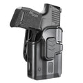 WARRIORLAND P365 TLR-6 OWB Holster Index Finger Release Fit Sig Sauer P365 Nitron Micro-Compact/P365 SAS with Streamlight TLR-6/TLR-6HL/TLR-6HL, 360 Degree Adj. Belt Clip Fit 1.5-2.25 Inch Belt, Right Hand - WARRIORLAND