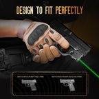 WARRIORLAND Green Laser Sight Fit S&W M&P Shield 9mm/.40 with Kydex Holster, First Green Beam Sight with Power Indicator, M&P Sheld .40 Laser with IWB Holster Right Hand, WLS-102G w/MP Shield Holster - WARRIORLAND