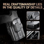 WARRIORLAND P365 TLR-6 OWB Holster Index Finger Release Fit Sig Sauer P365 Nitron Micro-Compact/P365 SAS with Streamlight TLR-6/TLR-6HL/TLR-6HL, 360 Degree Adj. Belt Clip Fit 1.5-2.25 Inch Belt, Right Hand - WARRIORLAND