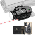 WARRIORLAND MB1 500 Lumens Portable Universal Rail Mounted Weapon Light-Red Laser & White LED Combo with Springfield Hellcat Pro Kydex Holster-Three Operation Modes & Power Indicator MB1w/Hellcat Pro - WARRIORLAND