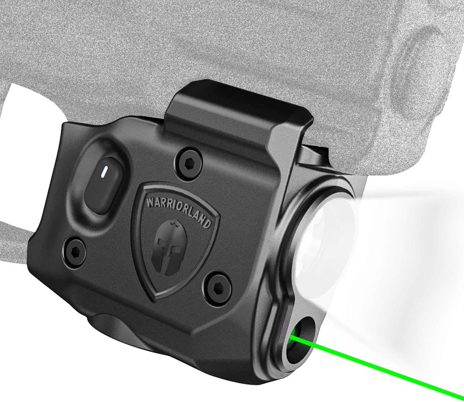WARRIORLAND Pistol Light Laser Combo Fits Taurus G2C /G3C /Millennium PT111 G2 / PT140 G2/Taurus G3, Compact 150-Lumen Trigger & Rail Mounted Tactical Weapon Light, Green Laser & White LED Flashlight, SLL-101G - WARRIORLAND