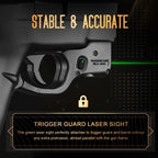 WARRIORLAND Green Laser Sight Fit S&W M&P Shield 9mm/.40 with Kydex Holster, First Green Beam Sight with Power Indicator, M&P Sheld .40 Laser with IWB Holster Right Hand, WLS-102G w/MP Shield Holster - WARRIORLAND