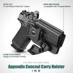Ruger RXM IWB Kydex Holster - Optic Cut & Concealment Claw, Adjustable Cant & Retention, Appendix Inside Waistband Concealed Carry, Right Hand - WARRIORLAND