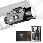 WARRIORLAND MA2 Pistol Light with Holster Fit for M&P 9MM M2.0 3.6"/4.0"/4.25" Barrel, 800-lumen LED Weapon Light Pistol Flashlight & Right-Hand IWB Holster, Rechargeable | Screen Power Indicator - WARRIORLAND