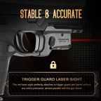 WARRIORLAND Red Laser Light and Holster Combo, Fit for P320 Compact & M18 & Full-Size & M17 - Compac Trigger Laser with Battery Indicator, Right-Hand IWB Concealed Carry Kydex Holster, WLS-112-HW1 - WARRIORLAND