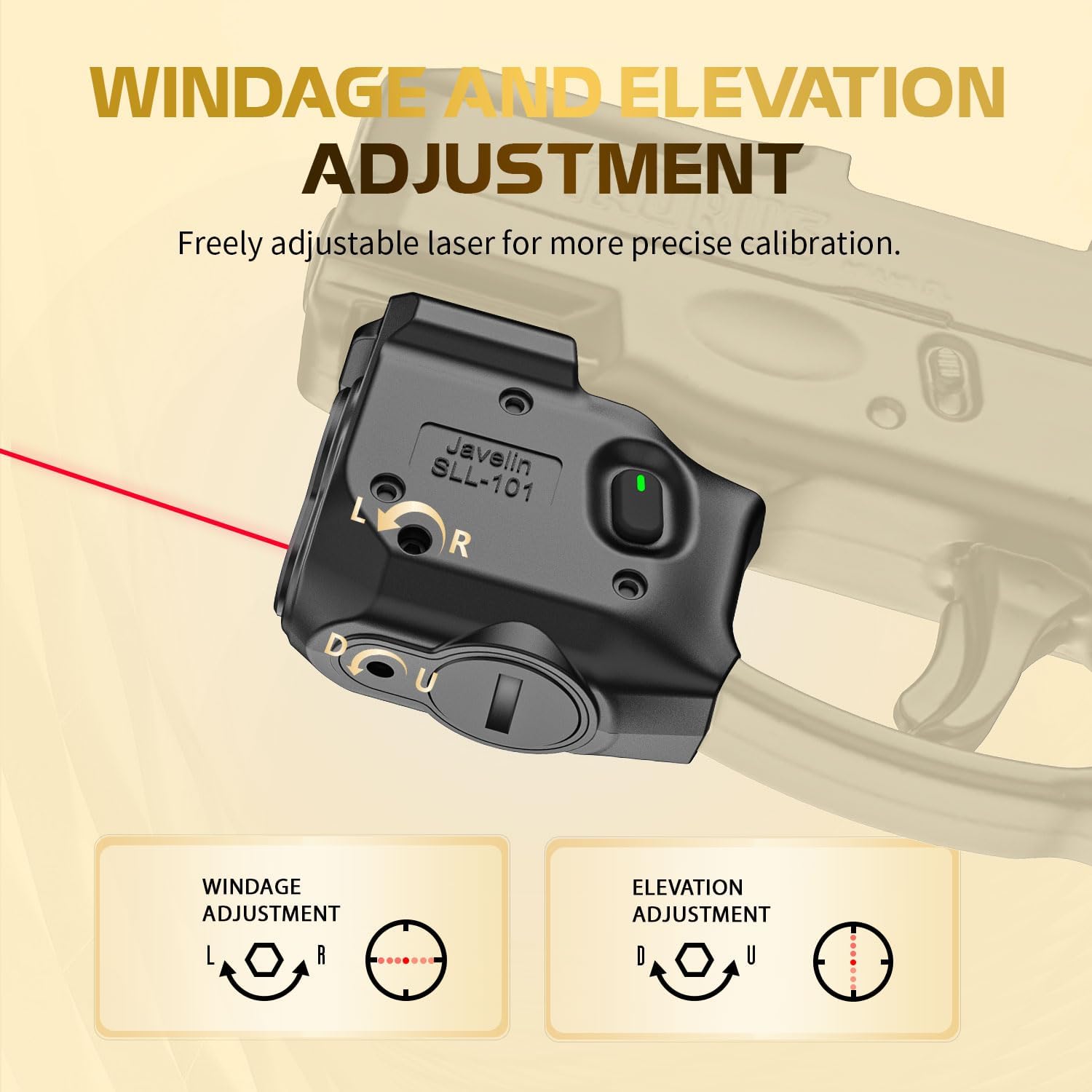 WARRIORLAND Pistol Light Laser & Holster Fit for Taurus G2C/ G3C/ PT111 G2 / PT140 G2, Compact 150-Lumen Trigger Mounted Tactical Weapon Light with Red Laser White LED & IWB Holster, Power Indicator - WARRIORLAND