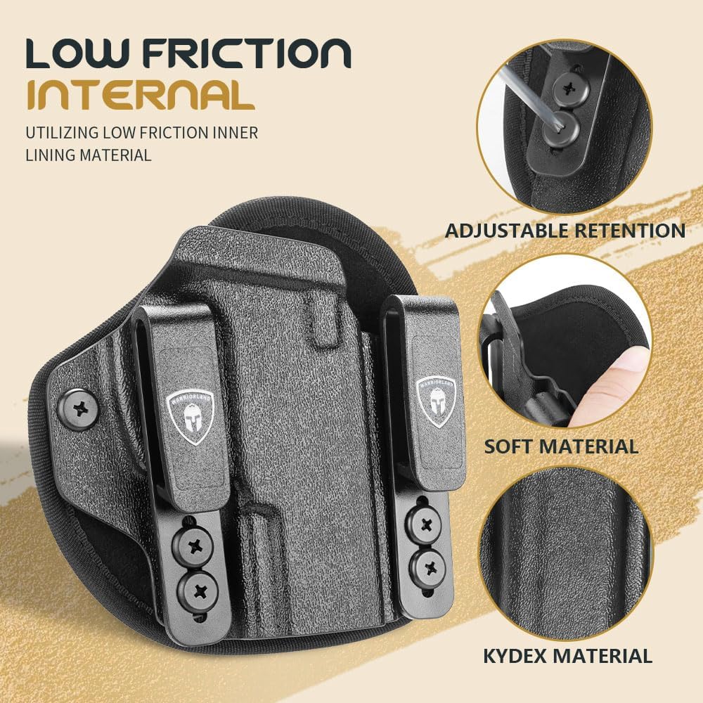 WARRIORLAND IWB Hybrid Kydex&Nylon Gun Holster for Taurus G2C Taurus G2S Taurus G3C Taurus G3C TORO Taurus G3 Taurus PT111 Millennium G2 Taurus PT140 Millennium G2,Optics Cut Pistol Holster,Concealed Carry Holster,Right Hand - WARRIORLAND