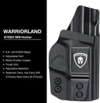 M&P Shield 9mm/Plus Holster, IWB Kydex Holster Fit: S&W M&P Shield Plus 3.1" - M&P Shield 9mm/.40 M2.0 - M&P Shield 9mm/.40 M1.0 Pistol, Inside Waistband Concealed Carry, Adj. Cant&Retention, Right - WARRIORLAND