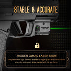 WARRIORLAND Green Laser Light and Holster Fit for Sig P365X-Macro - Compact Lightweight Trigger Laser with Battery Indicator, Includes Custom Right-Hand IWB Concealed Carry Kydex Holster, WLS-109G-HW1 - WARRIORLAND