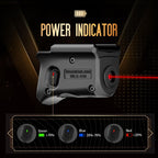 WARRIORLAND Red Trigger Laser Fit for Hellcat Pro - Compact & Lightweight Trigger Mounted Tactical Weapon Light with Battery Indicator and Ambidextrous Switch, WLS-110 - WARRIORLAND