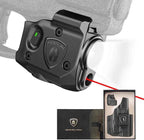 WARRIORLAND SLL-110 Firearm Light Laser +Holster Combo – Fits Springfield Hellcat Pro | 150-Lumen Trigger Mounted Tactical Light with Red Laser, White LED, Power Indicator & 3 Modes