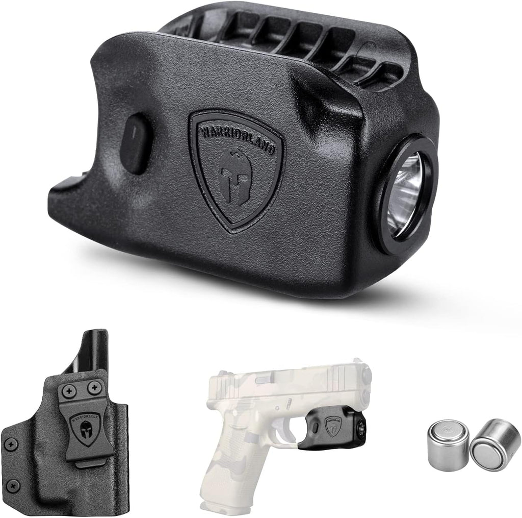 WARRIORLAND Mini Gun Light Compatible with Glock 42 / G43 / G43X (Not Fit G43X MOS) / G48(Not Fit G48 MOS), 150 Lumens G42/43/43X/48 Handgun Light, LED Tactical Light G42/43/48 SL-1 - WARRIORLAND