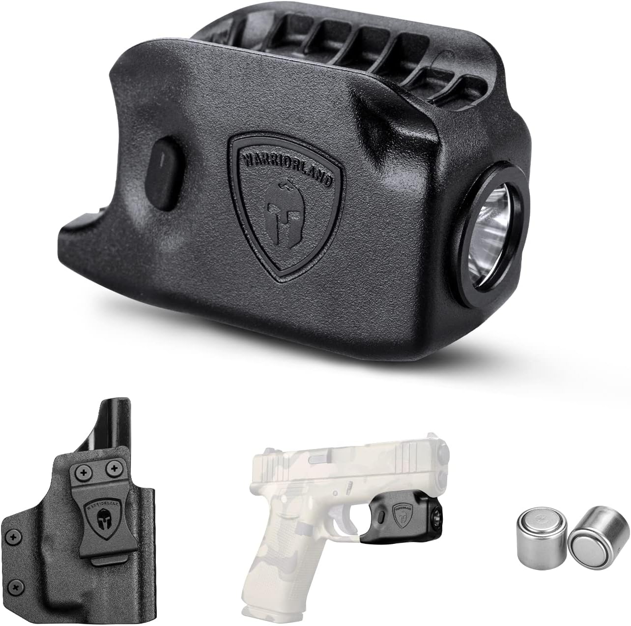 WARRIORLAND Mini Gun Light Compatible with Glock 42 / G43 / G43X (Not Fit G43X MOS) / G48(Not Fit G48 MOS), 150 Lumens G42/43/43X/48 Handgun Light, LED Tactical Light G42/43/48 SL-1 - WARRIORLAND