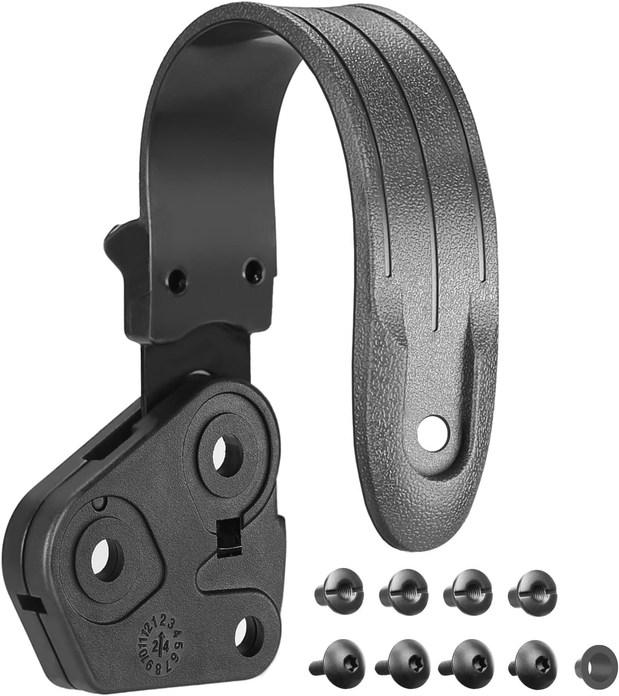 WARRIORLAND Level II Holster Retention Thumb Release Hood Kit - Impact-Resistant Polymer, Right/Left Hand Options, Compatible with Level II Holsters - WARRIORLAND