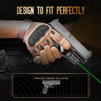 WARRIORLAND Green Trigger Laser Fit for Hellcat Pro - Compact & Lightweight Trigger Mounted Tactical Weapon Light with Battery Indicator and Ambidextrous Switch, WLS-110G - WARRIORLAND