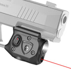 WARRIORLAND Pistol Light Laser Combo Fits Sig Sauer P365 Xmacro, Compact 150-Lumen Trigger & Rail Mounted Tactical Weapon Light, Red Laser & White LED Flashlight, Power Indicator, SLL-109 - WARRIORLAND