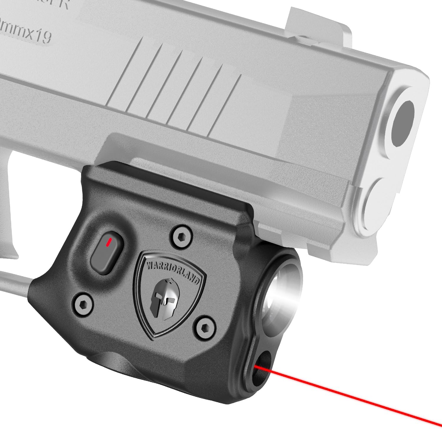 WARRIORLAND Pistol Light Laser Combo Fits Sig Sauer P365 Xmacro, Compact 150-Lumen Trigger & Rail Mounted Tactical Weapon Light, Red Laser & White LED Flashlight, Power Indicator, SLL-109 - WARRIORLAND