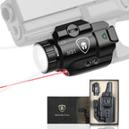 WARRIORLAND MB1 500 Lumens Portable Universal Rail Mounted Weapon Light - Red Laser & White LED Combo with Glock 17/19 Claw Holster - Three Operation Modes & Power Indicator MB1w/Glock G17/G19 - WARRIORLAND