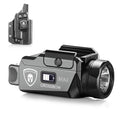 WARRIORLAND Crossbow MA2 Universal Rail Mounted 800 Lumens Pistol Light with P320 Compact M18 IWB Kydex Holster Combo, Magnetic USB Charging Tactical Light with Screen Displays Battery Status - WARRIORLAND