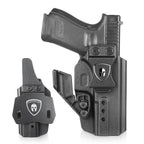 WARRIORLAND IWB & OWB Convertible Holster Optic Cut: Compatible with Glock 17/19/26/34 Gen3-5  G17/G19 Gen4 MOS  G17/G19/G26/G34 Gen5 MOS  19X  G23 Gen3-4  G32 Gen3-4  G44  G45  G45 MOS  Holster, with Claw,Adj Ride Height, Right Hand - WARRIORLAND