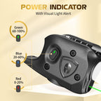 WARRIORLAND Pistol Light Laser Combo Fits Glock 42/43/43X/48 (No Rail), Compact 150-Lumen Trigger Mounted Tactical Weapon Light with Green Laser & White LED, Power Indicator & 3 Light Mode, SLL-105G - WARRIORLAND