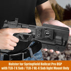 WARRIORLAND IWB Kydex Holster for Hellcat Pro OSP with TLR-7 X Sub or TLR-7 HL-X Sub, Light-Bearing Design, Optics Cut, Adjustable Cant & Posi-Click Retention, Right Hand Draw - WARRIORLAND
