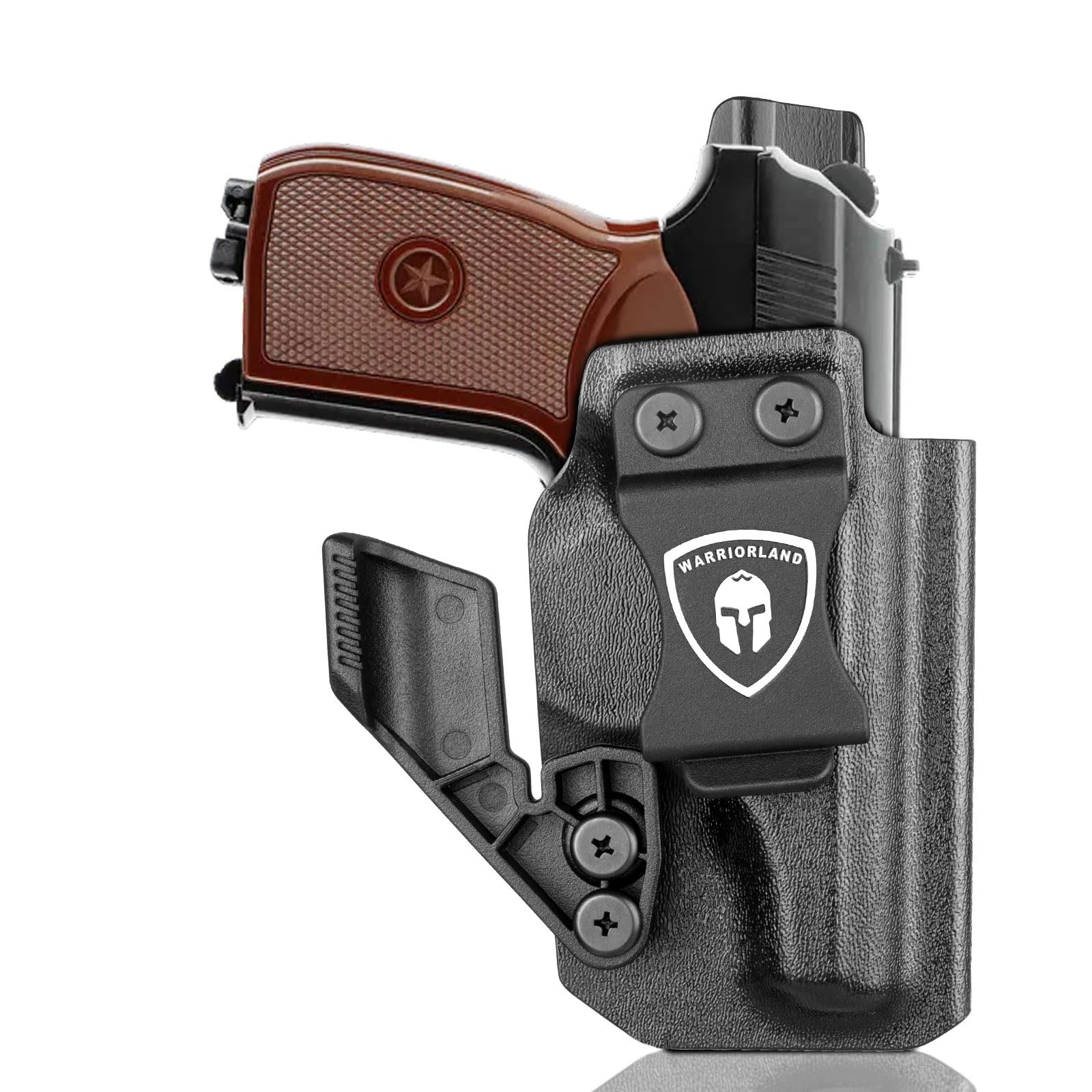 WARRIORLAND IWB Kydex Holster w/Claw & Optics Cut Compatible with Makarov MP Pistol, Inside Waistband Concealed Carry Holster, Adj. Retention & Cant, Right Hand - WARRIORLAND